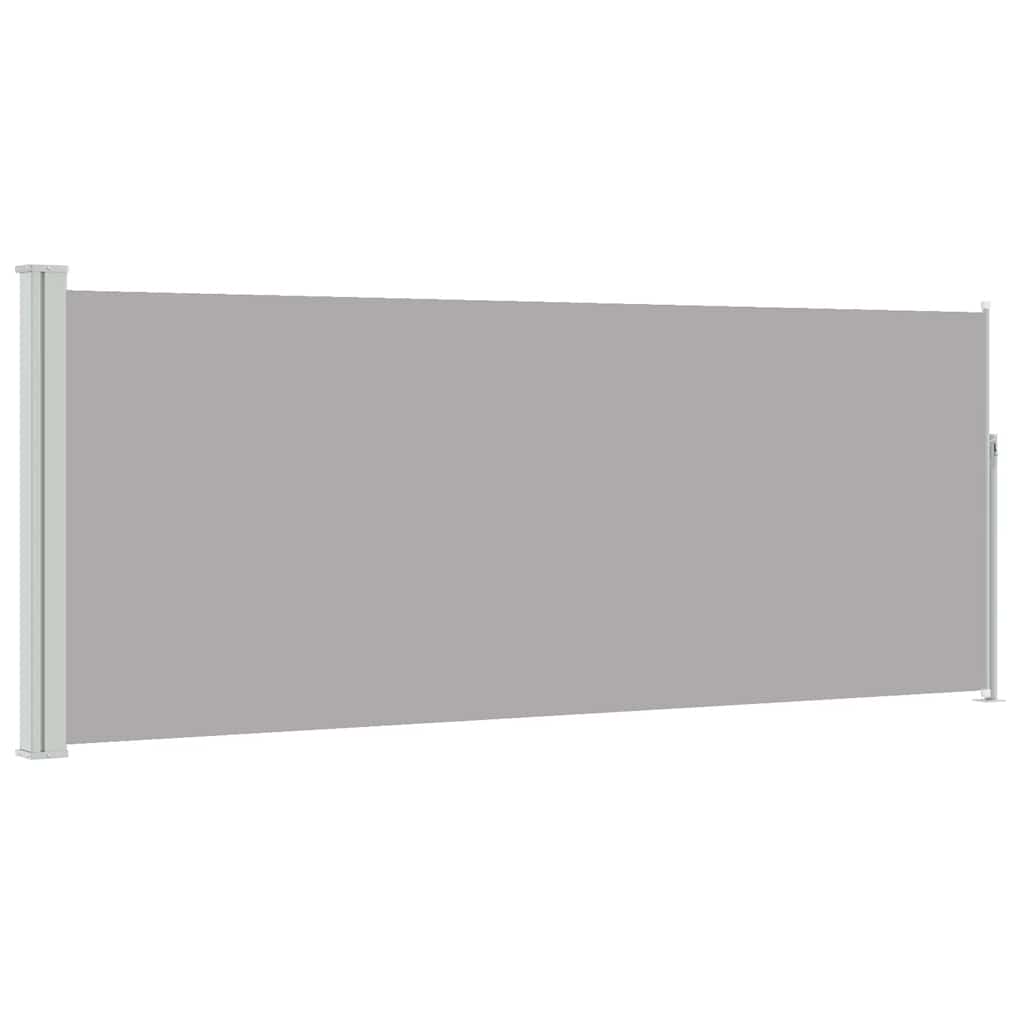 sammenrullelig sidemarkise 117x314 cm grå