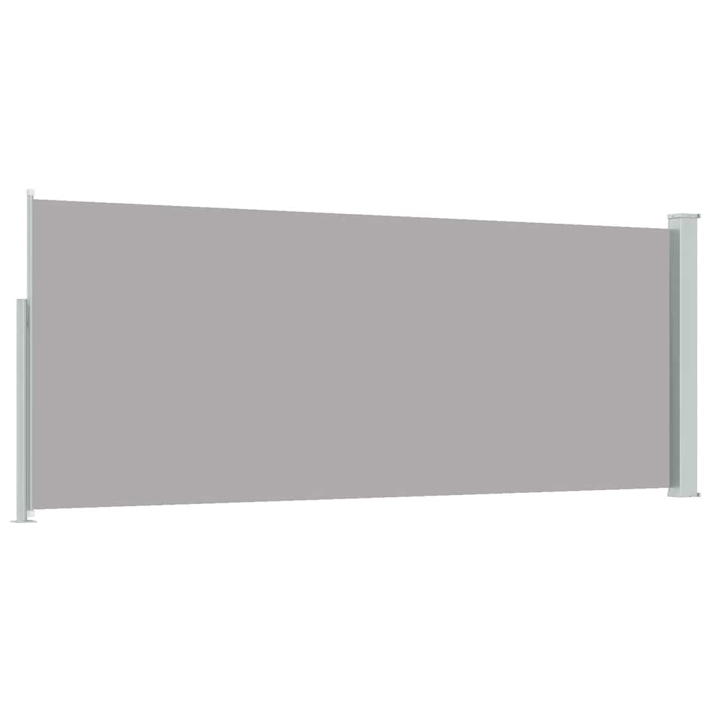 sammenrullelig sidemarkise 117x314 cm grå