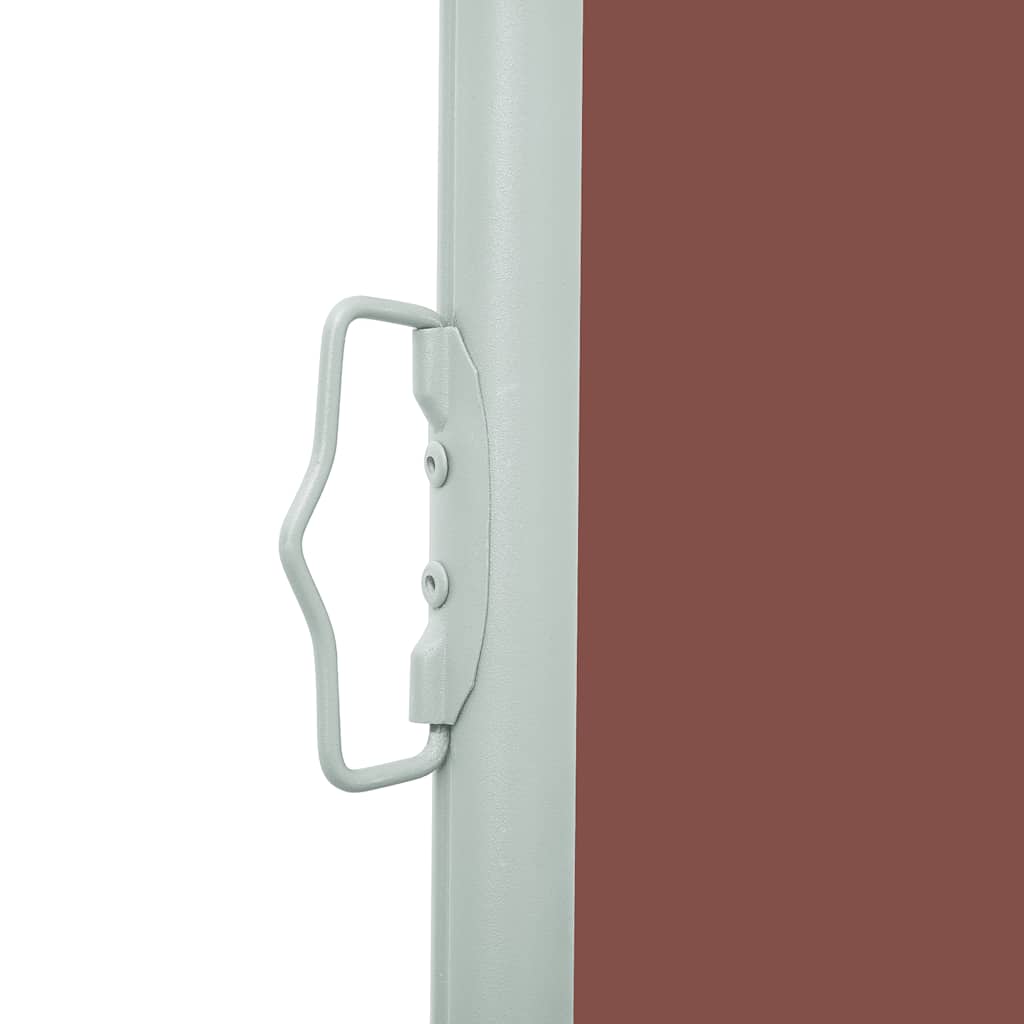 sammenrullelig sidemarkise 117x314 cm brun