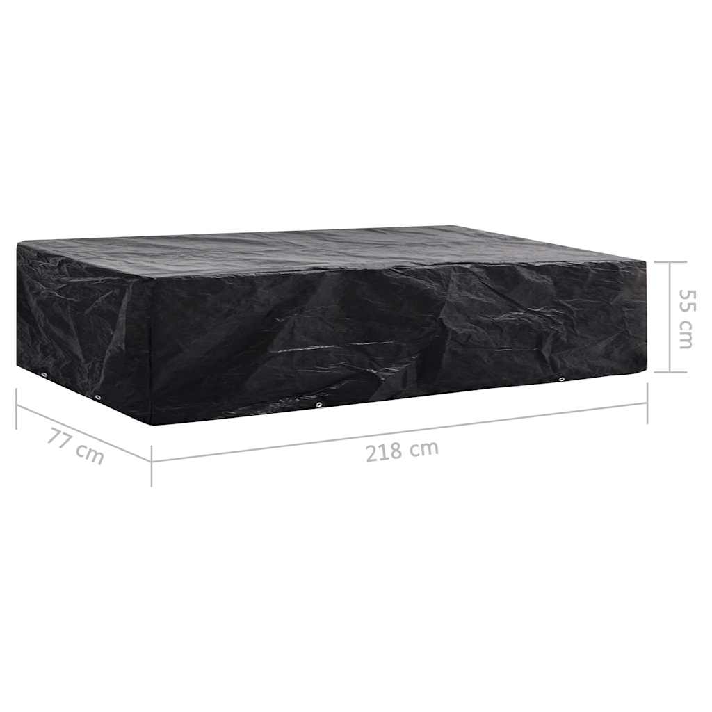 overtræk til liggestol 8 snørehuller 218x77x55 cm