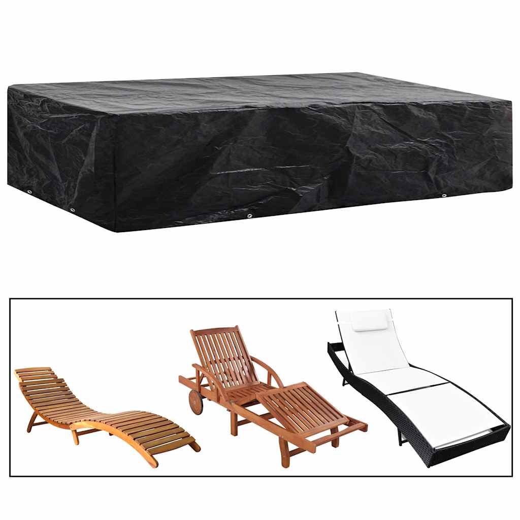overtræk til liggestol 8 snørehuller 218x77x55 cm