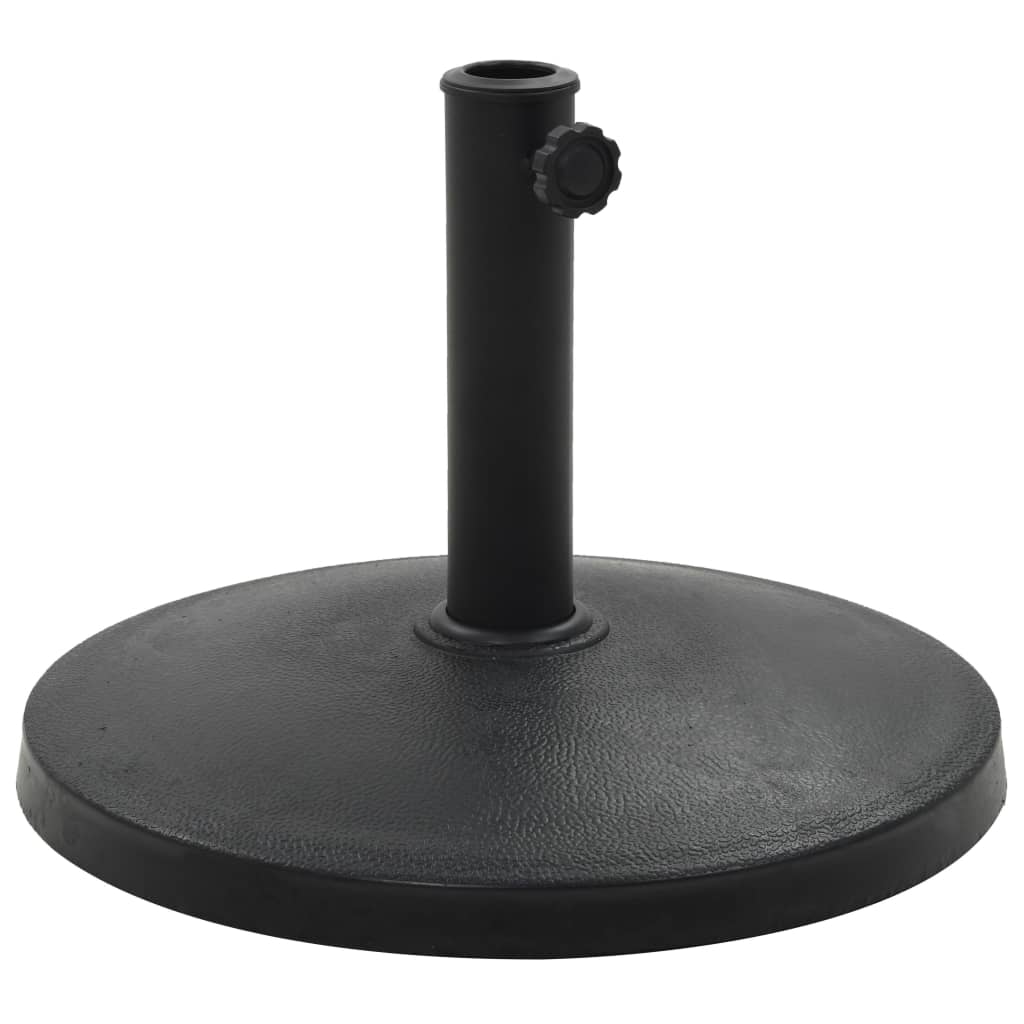 parasolfod rund polyresin 10 kg sort