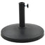 parasolfod rund polyresin 10 kg sort