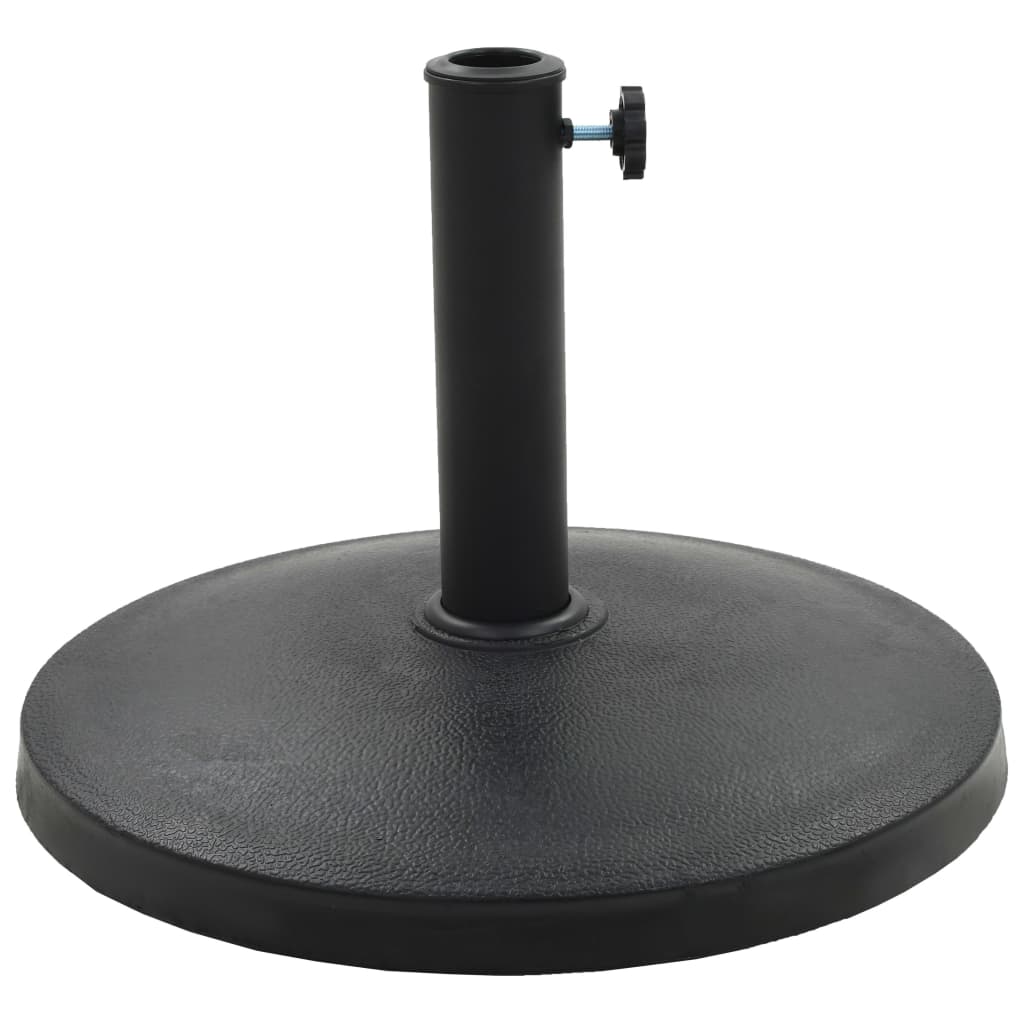 parasolfod rund polyresin 10 kg sort