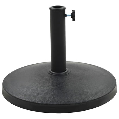 parasolfod rund polyresin 10 kg sort