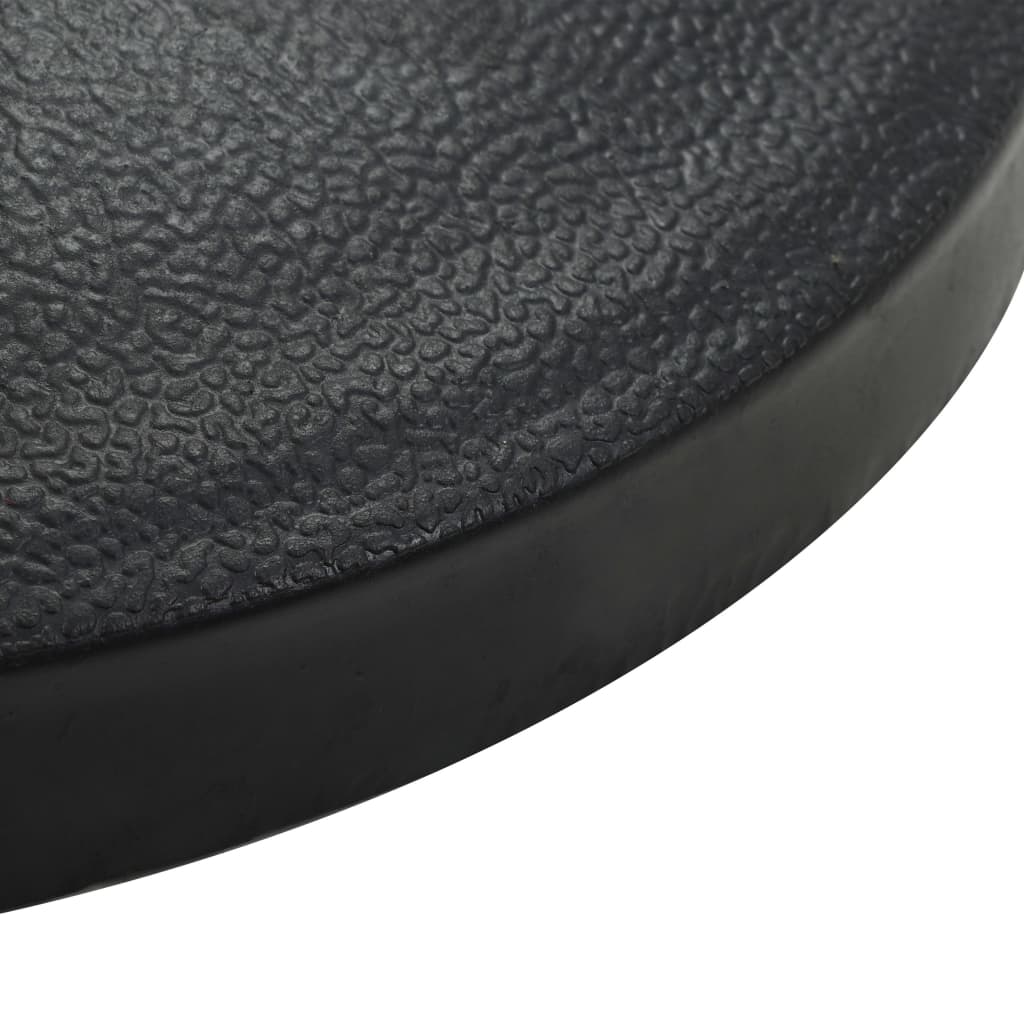 parasolfod rund polyresin 10 kg sort