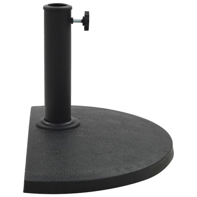 parasolfod rund polyresin 9 kg sort