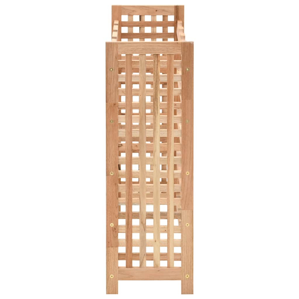 vinreol til 25 flasker 63x25x73 cm massivt valnøddetræ