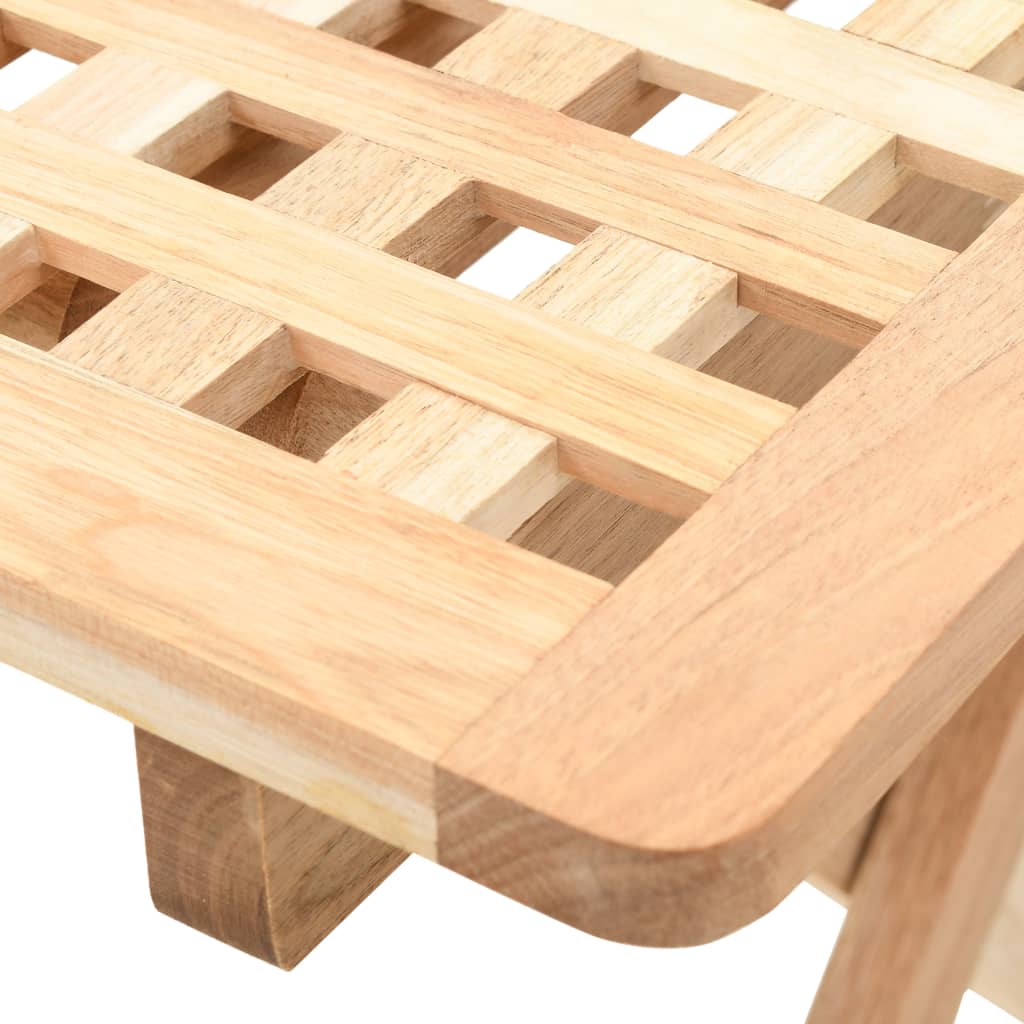 foldbart sidebord massivt valnøddetræ 50 x 50 x 49 cm