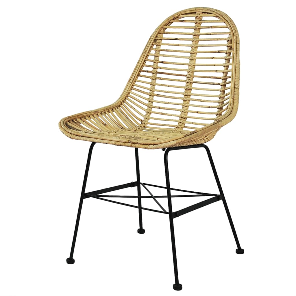 spisebordsstole 6 stk. naturligt rattan