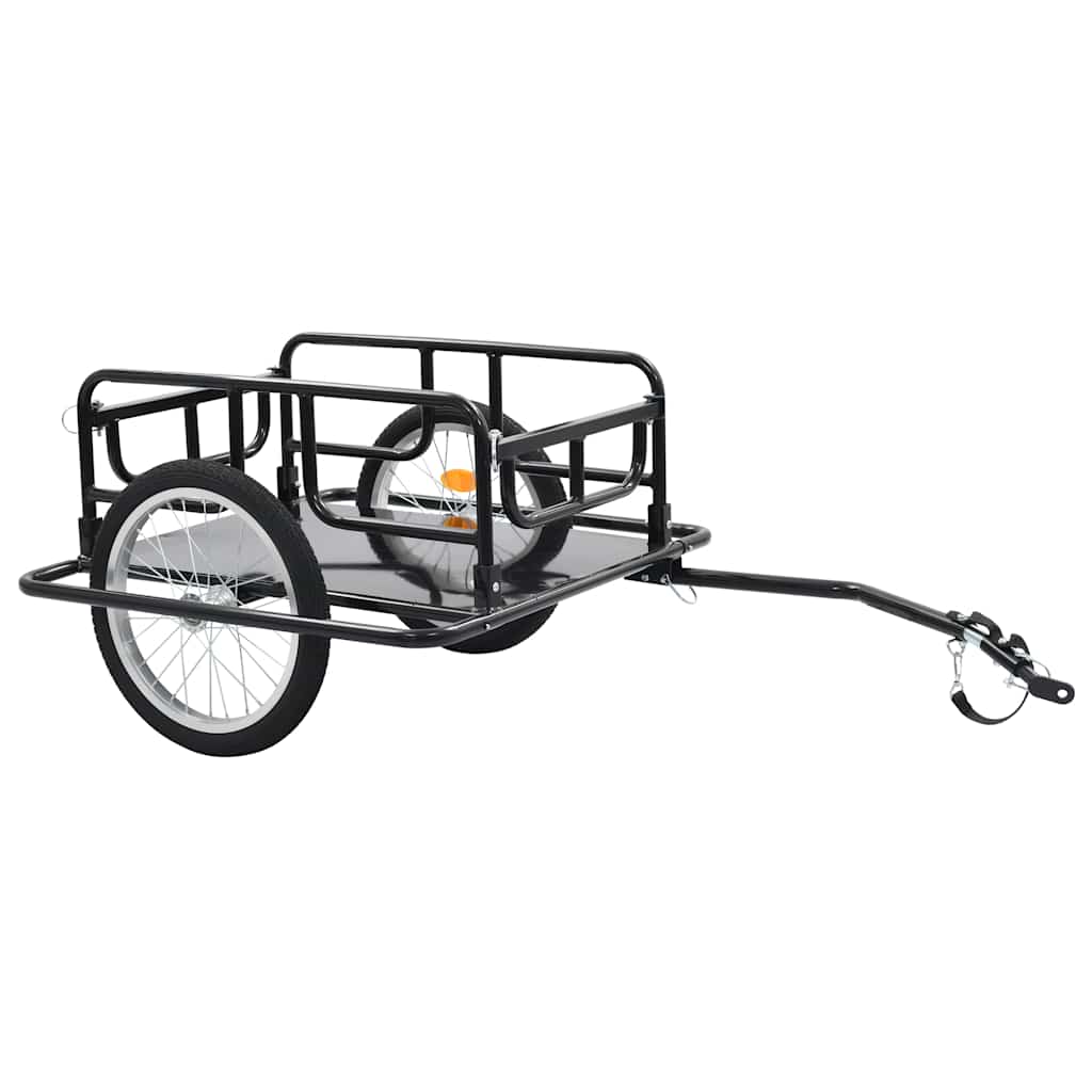 cykelanhænger 130x73x48,5 cm stål sort