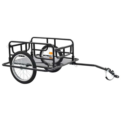 cykelanhænger 130x73x48,5 cm stål sort