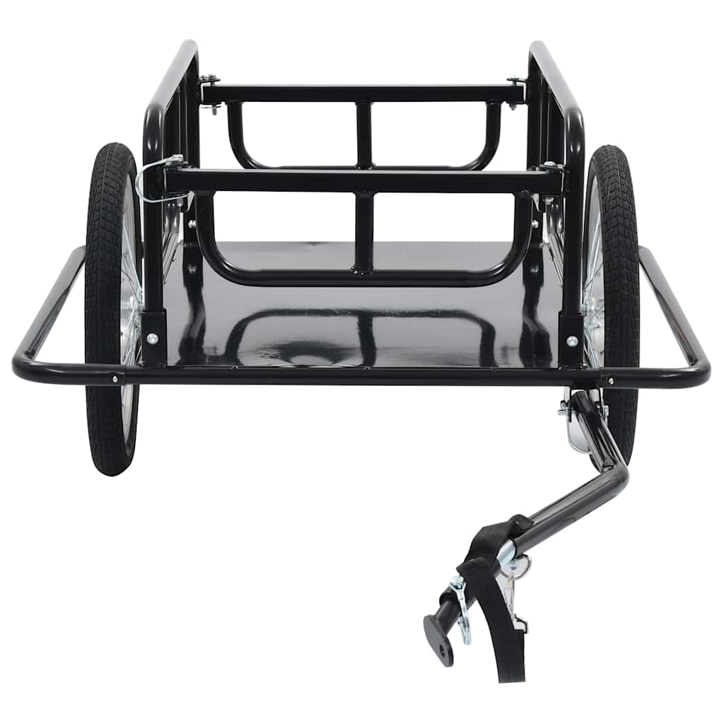 cykelanhænger 130x73x48,5 cm stål sort