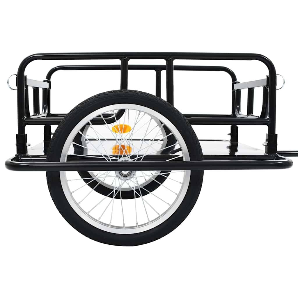 cykelanhænger 130x73x48,5 cm stål sort