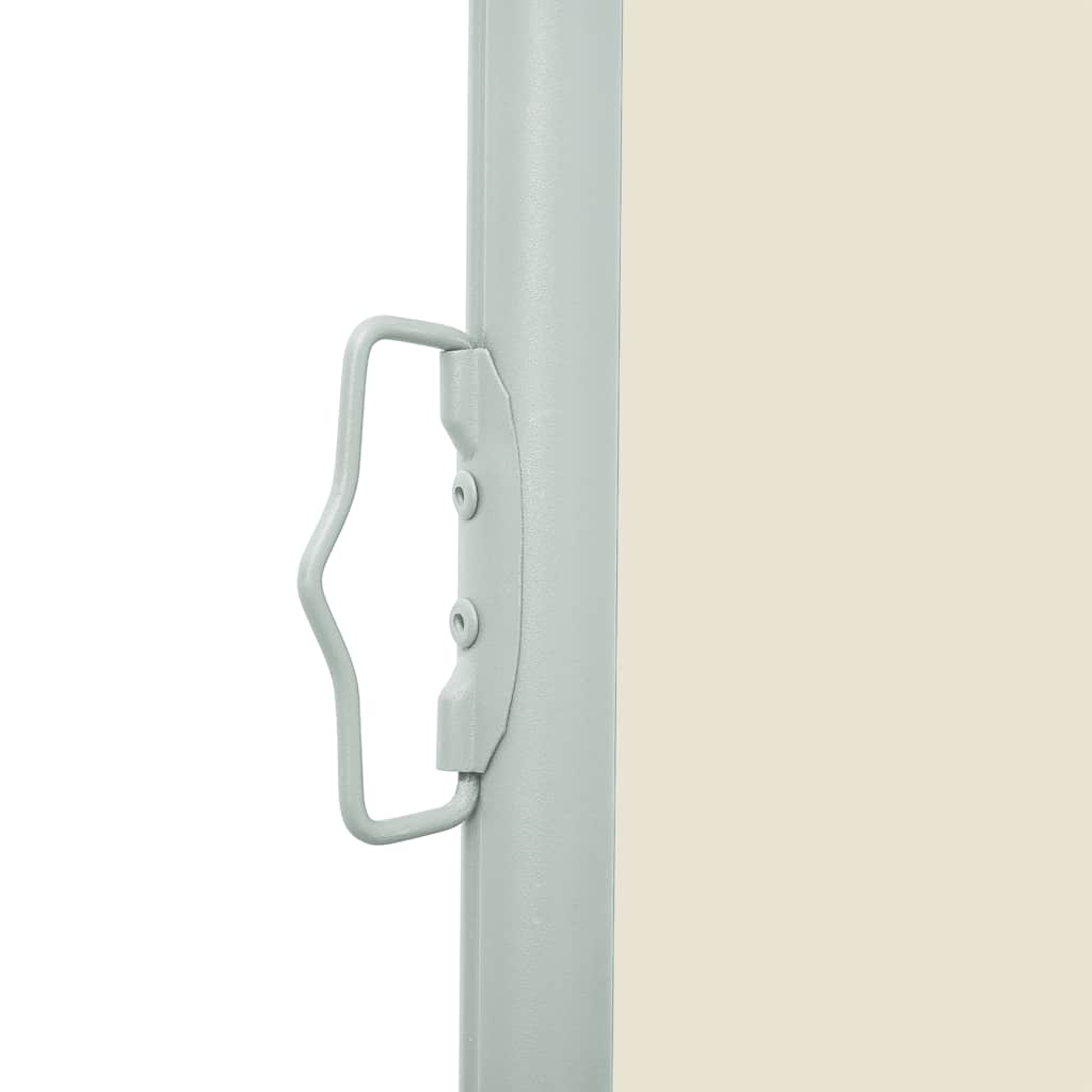 sammenrullelig sidemarkise 160 x 514 cm cremefarvet