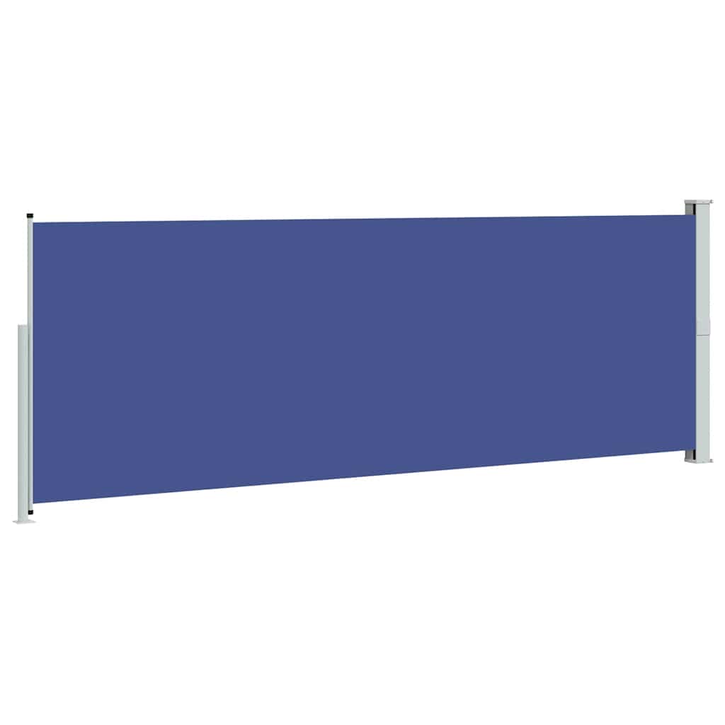 sammenrullelig sidemarkise 160x500 cm blå