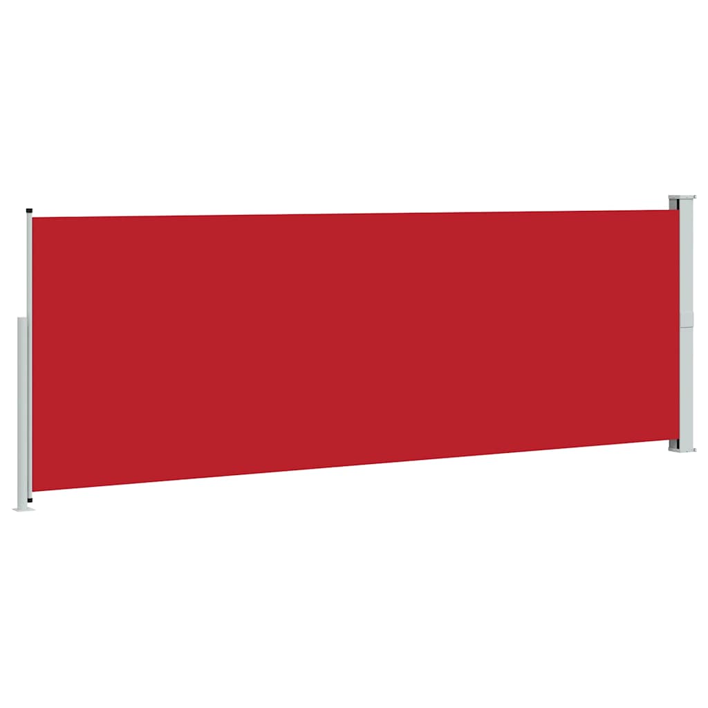 sammenrullelig sidemarkise 160 x 500 cm rød