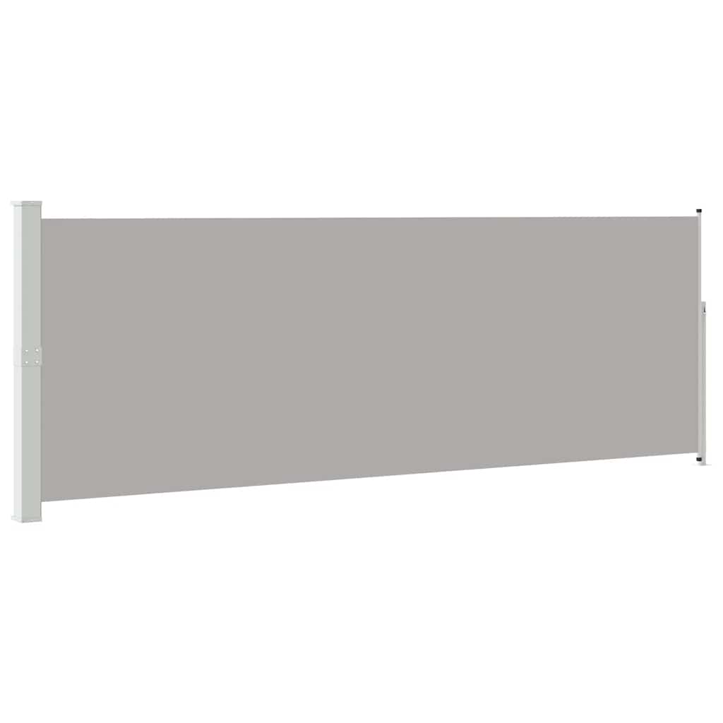sammenrullelig sidemarkise 160 x 514 cm grå