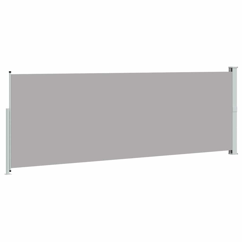 sammenrullelig sidemarkise 160 x 514 cm grå
