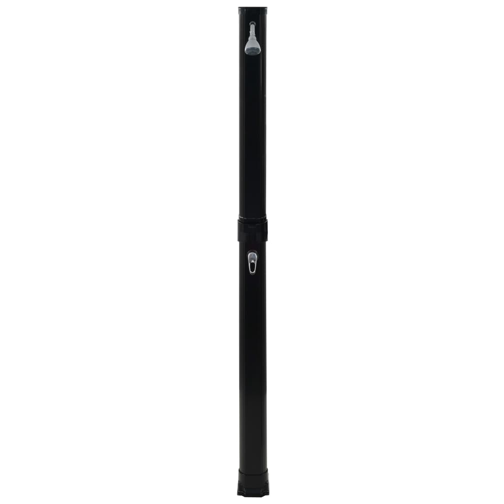 solopvarmet bruser foldbar 214 cm 23 l sort