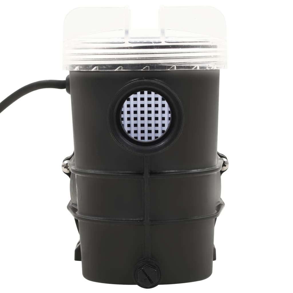 poolpumpe med timer 0,25 HK 8000 l/t. sort