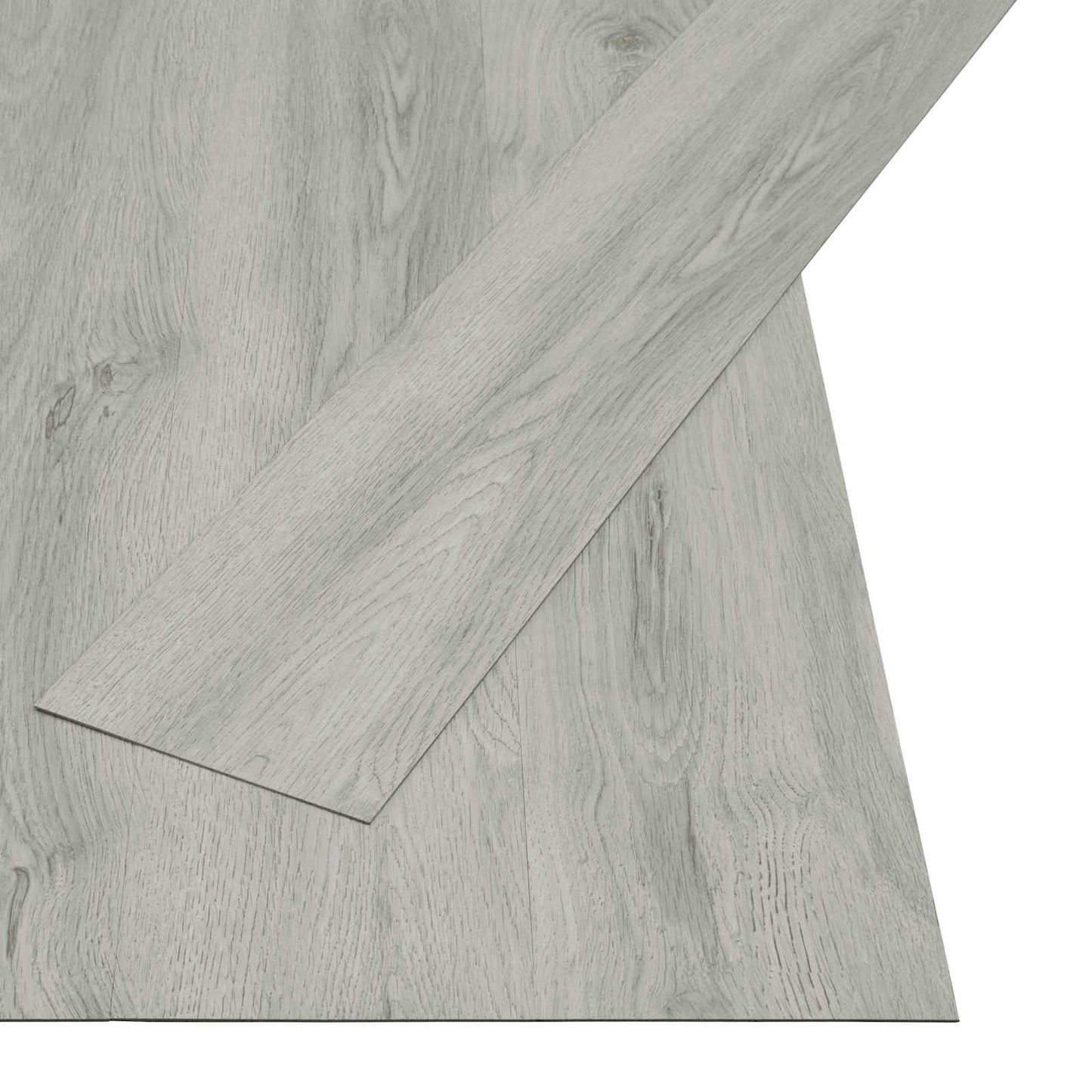 Selvklæbende Gulvplank Lysegrå 4,46 m² 32 stk. PVC