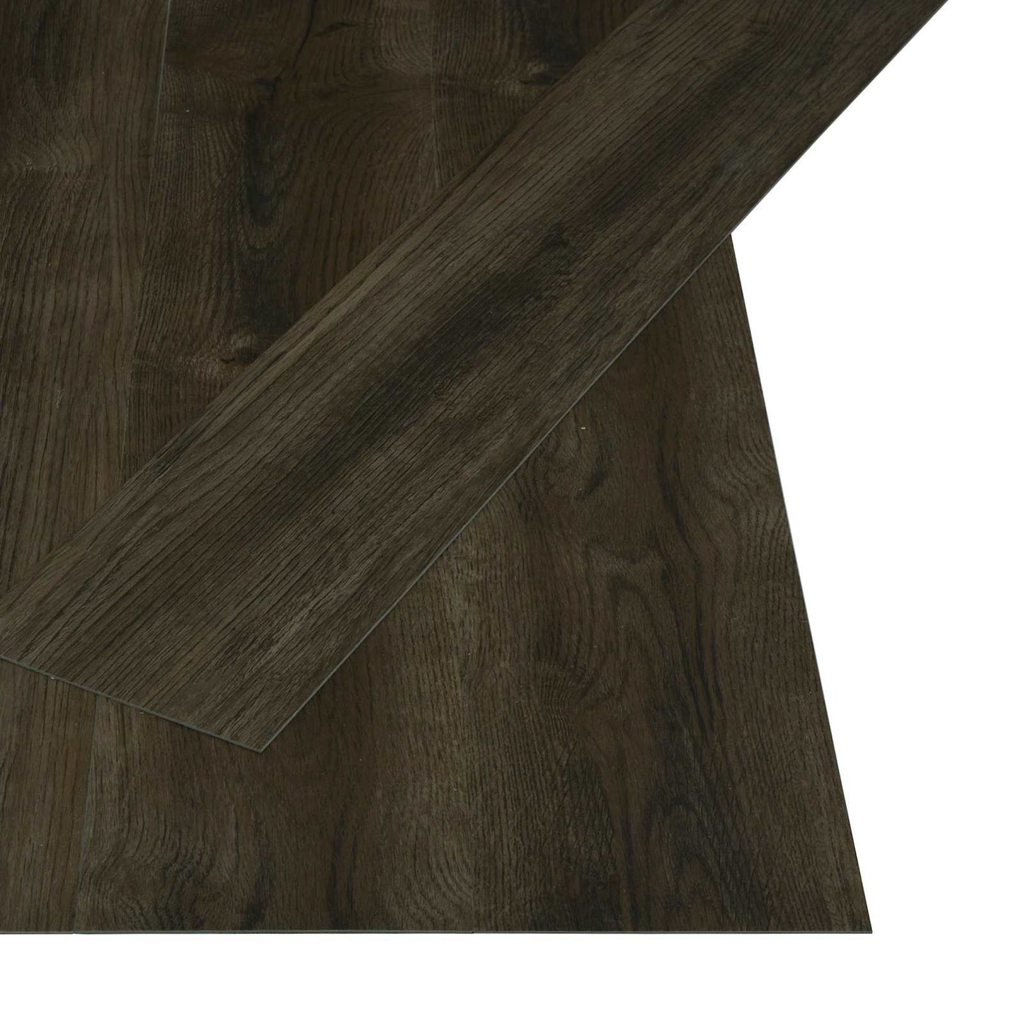 Selvklæbende Gulvplank Mørk Brun 4,46 m² 32 stk. PVC
