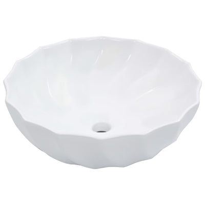 håndvask 46 x 17 cm keramik hvid