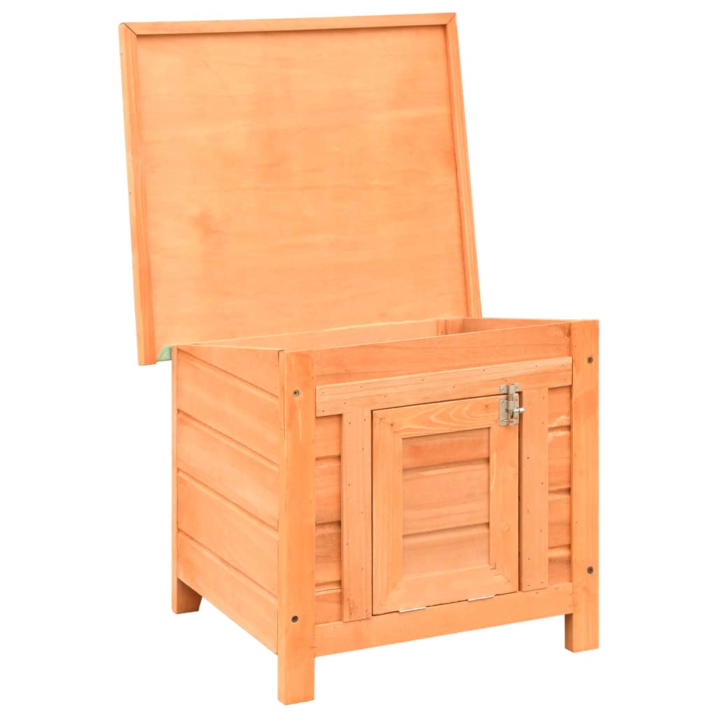 kattehus 50x46x43,5 cm massivt fyrre- og grantræ