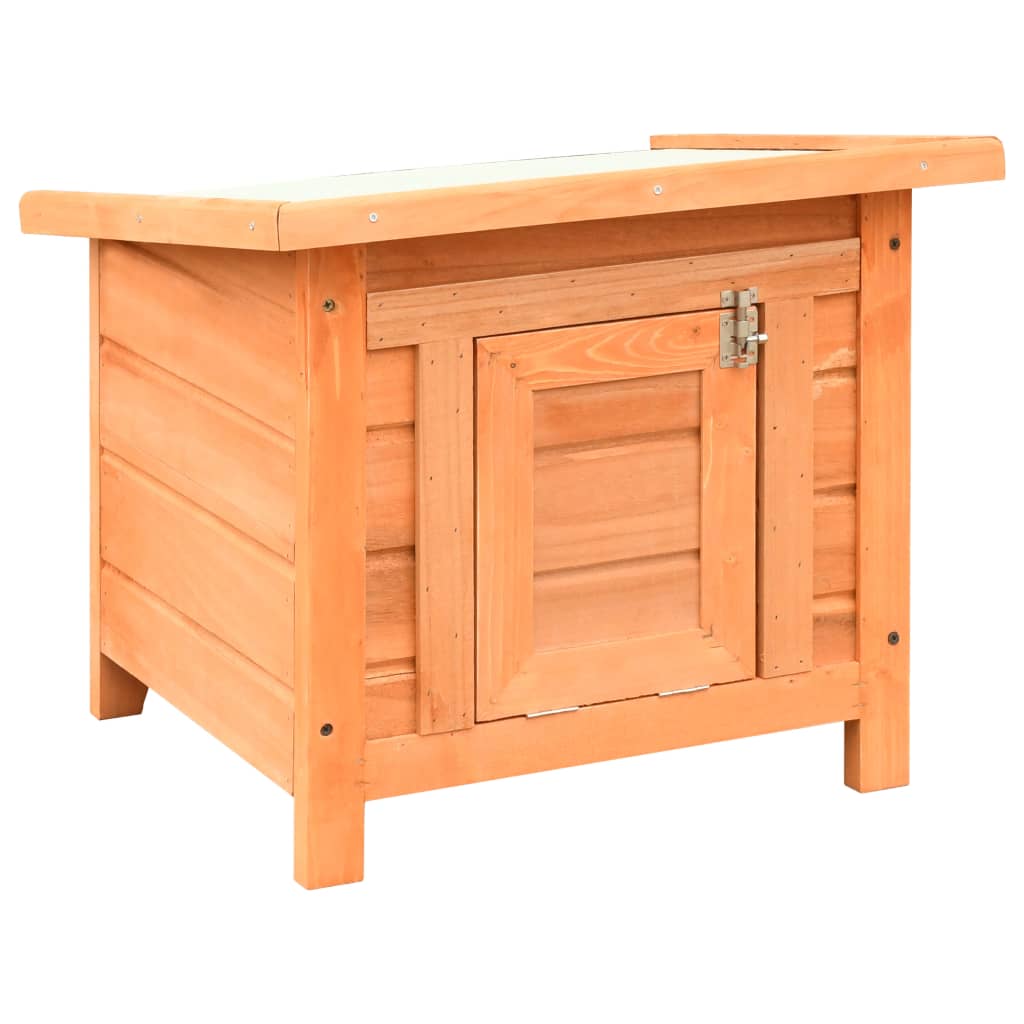 kattehus 50x46x43,5 cm massivt fyrre- og grantræ