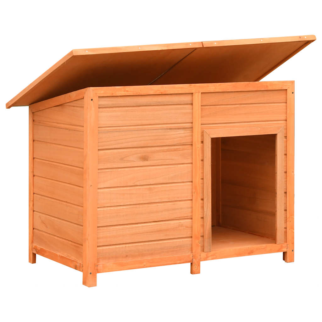 hundebur 120x77x86 cm massivt fyrre- og grantræ