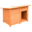 hundebur 120x77x86 cm massivt fyrre- og grantræ