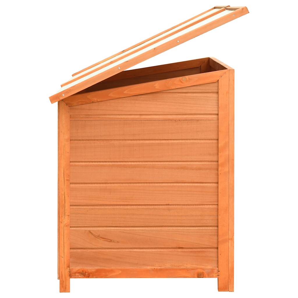 hundebur 120x77x86 cm massivt fyrre- og grantræ