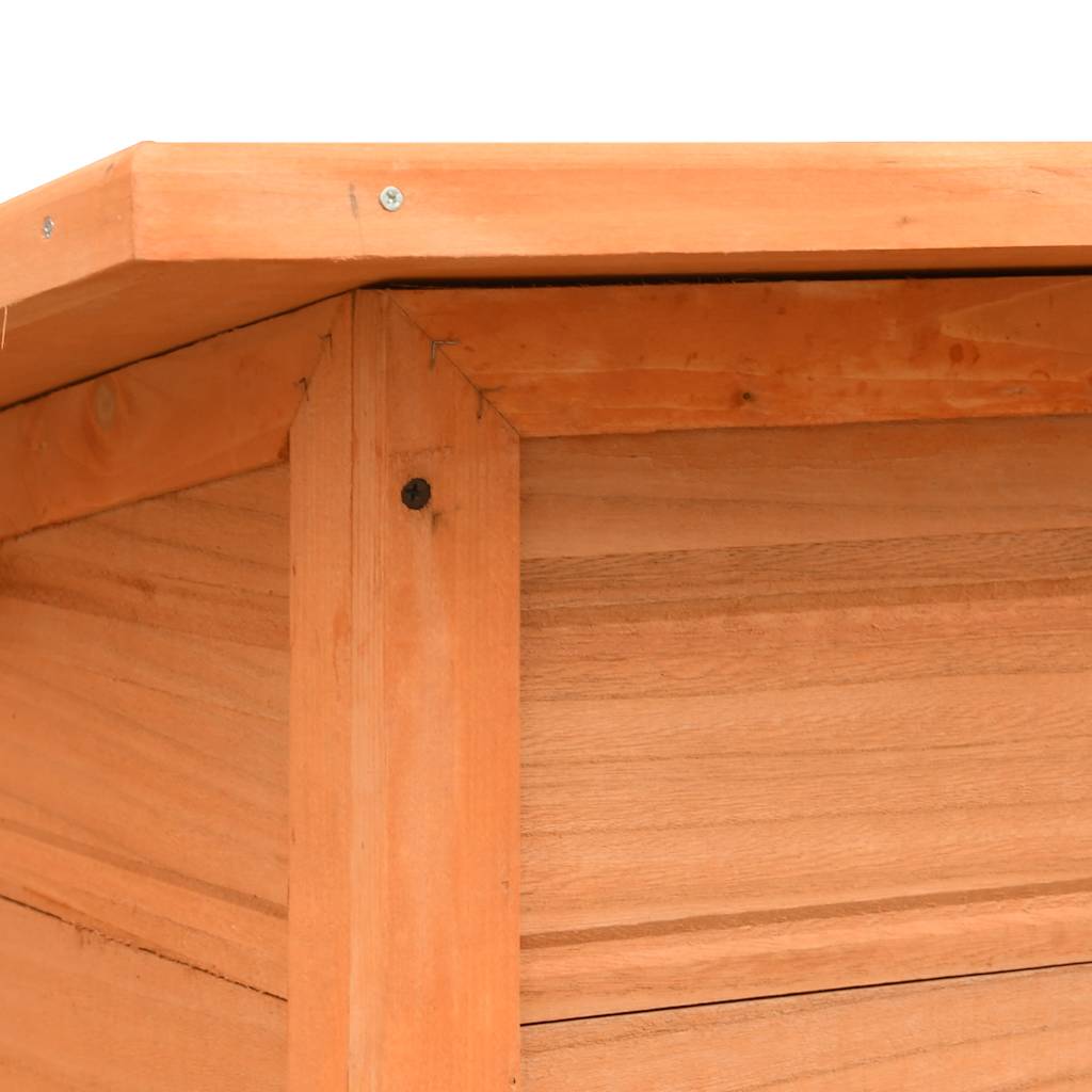 hundebur 120x77x86 cm massivt fyrre- og grantræ