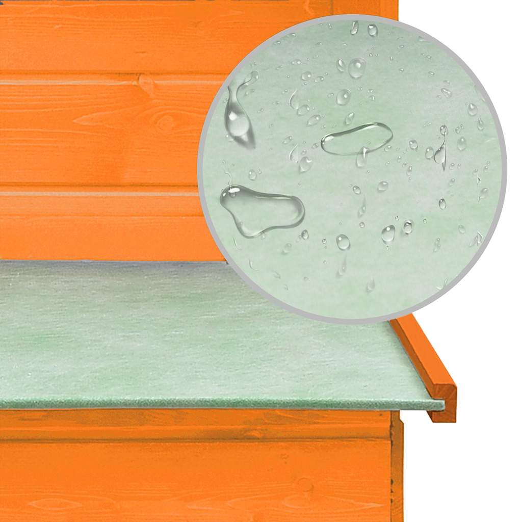 hønsehus 170x81x110 cm massivt fyrre- og grantræ