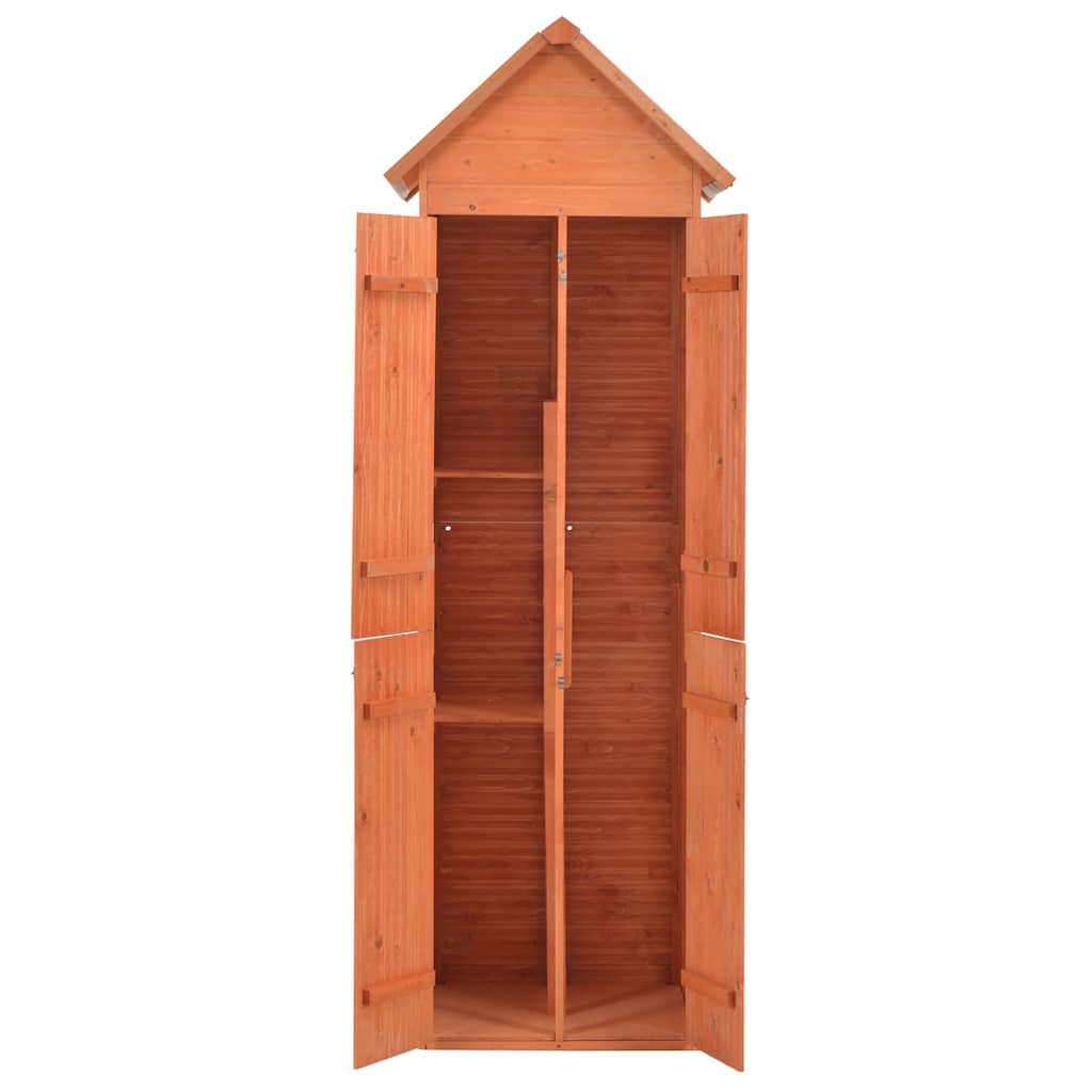 opbevaringsskur til haven 71x60x213 cm træ