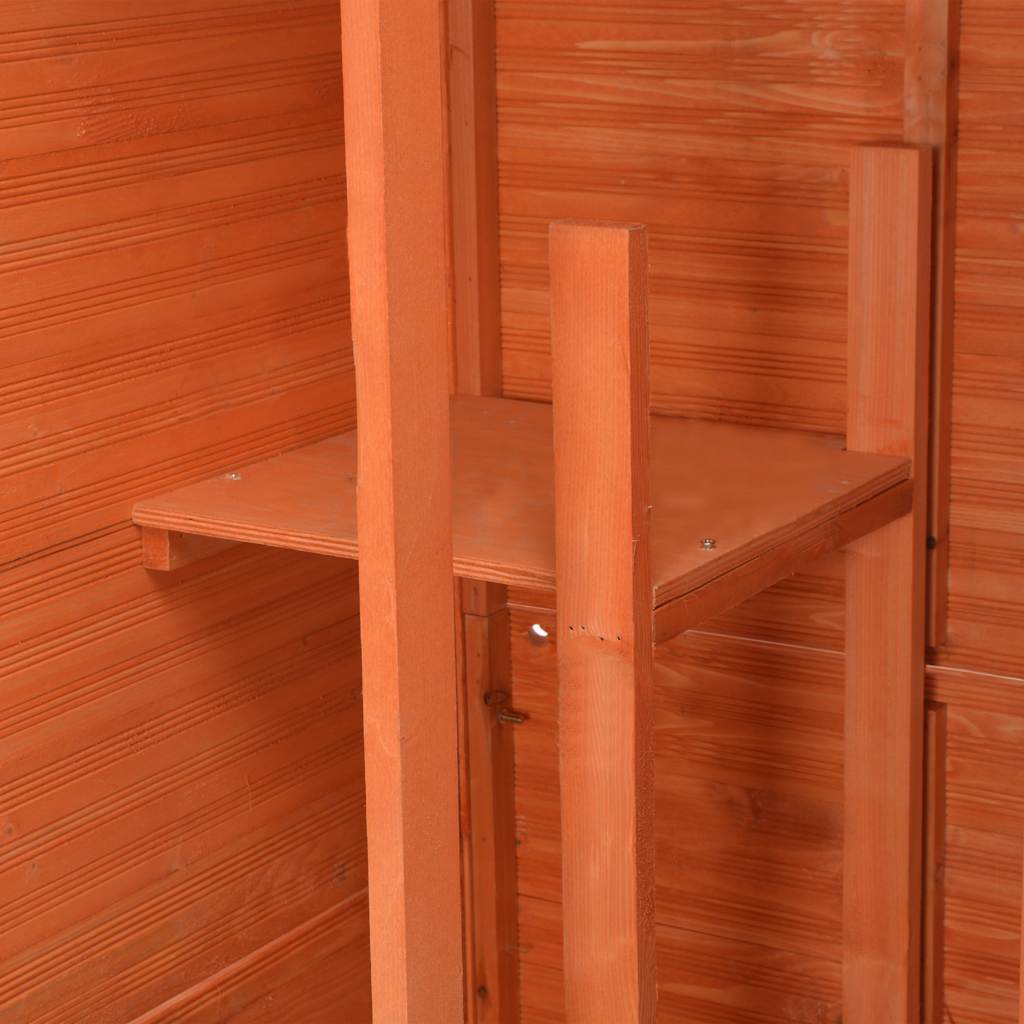 opbevaringsskur til haven 71x60x213 cm træ