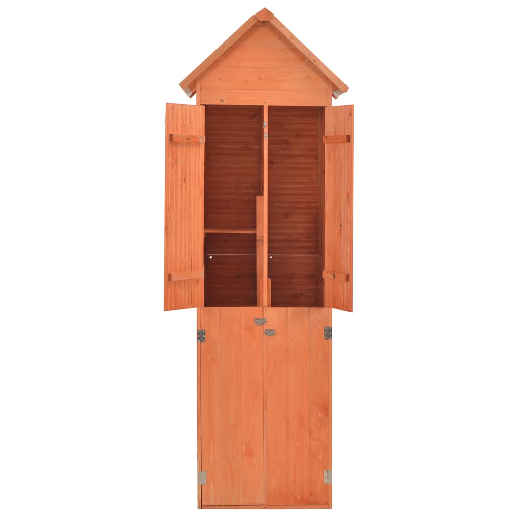 opbevaringsskur til haven 71x60x213 cm træ