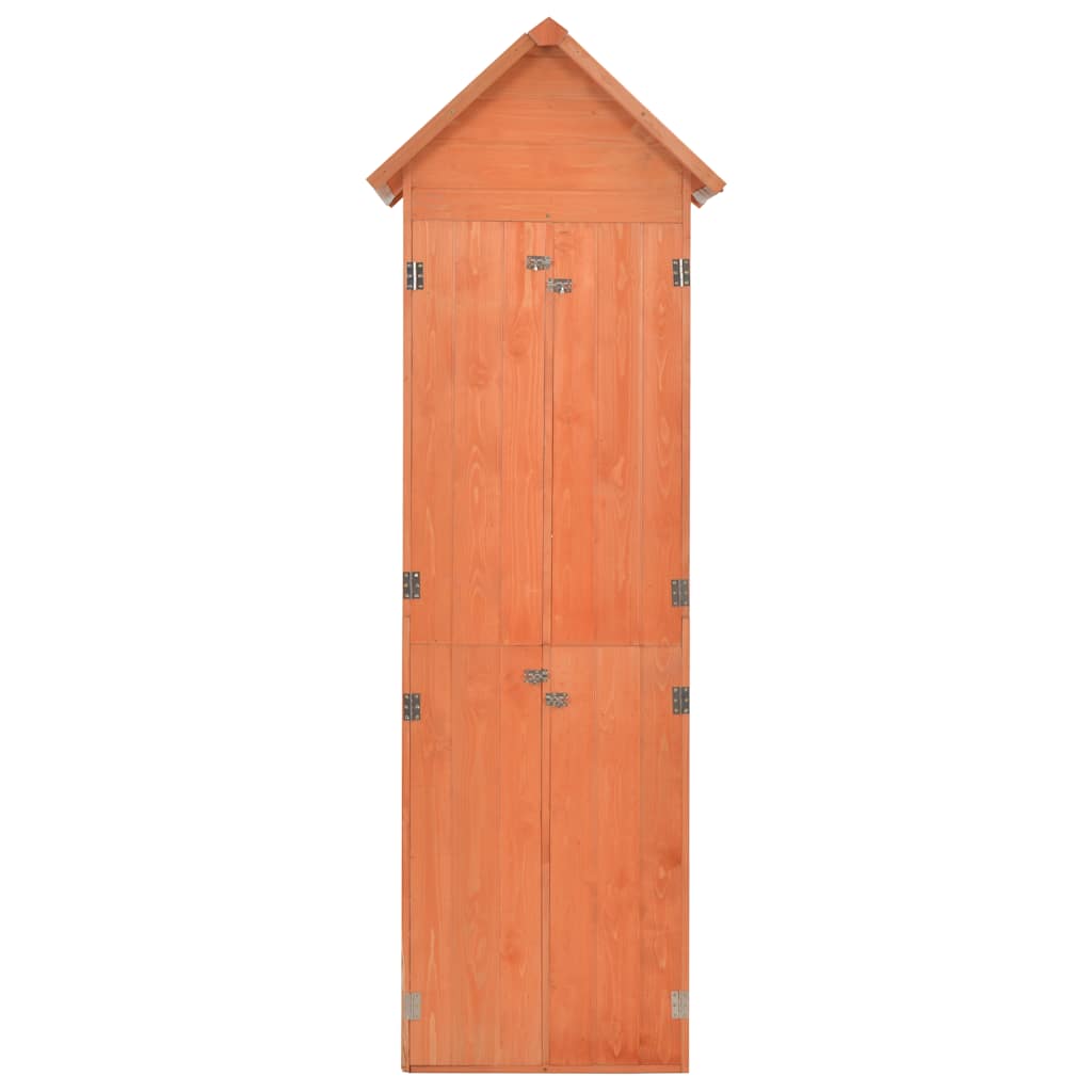 opbevaringsskur til haven 71x60x213 cm træ