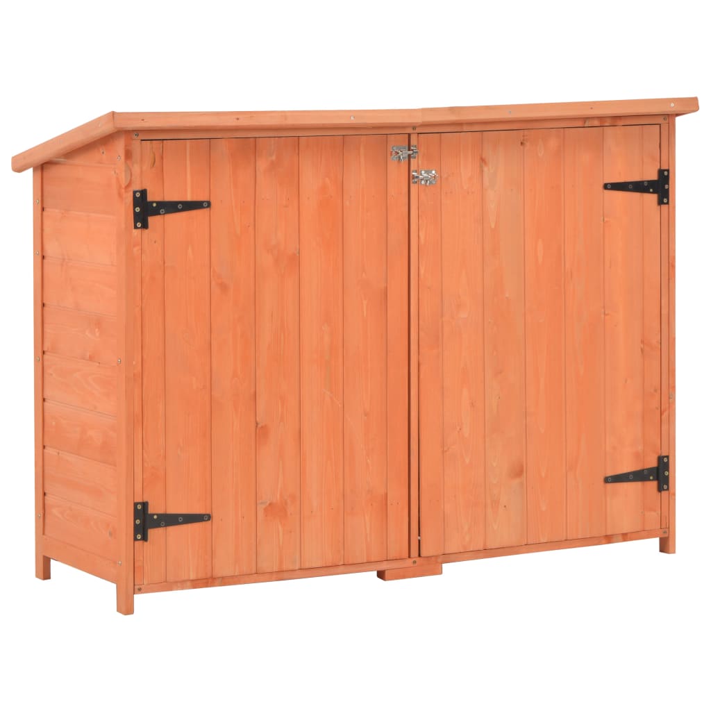opbevaringsskur til haven 128x42x91 cm træ