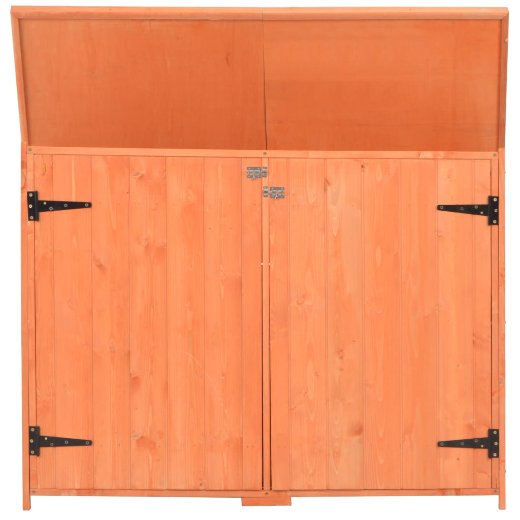 opbevaringsskur til haven 128x42x91 cm træ