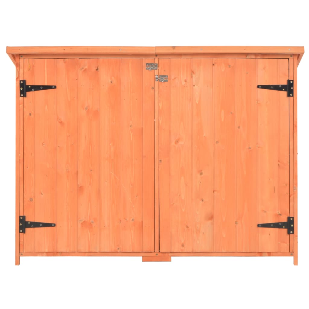 opbevaringsskur til haven 128x42x91 cm træ