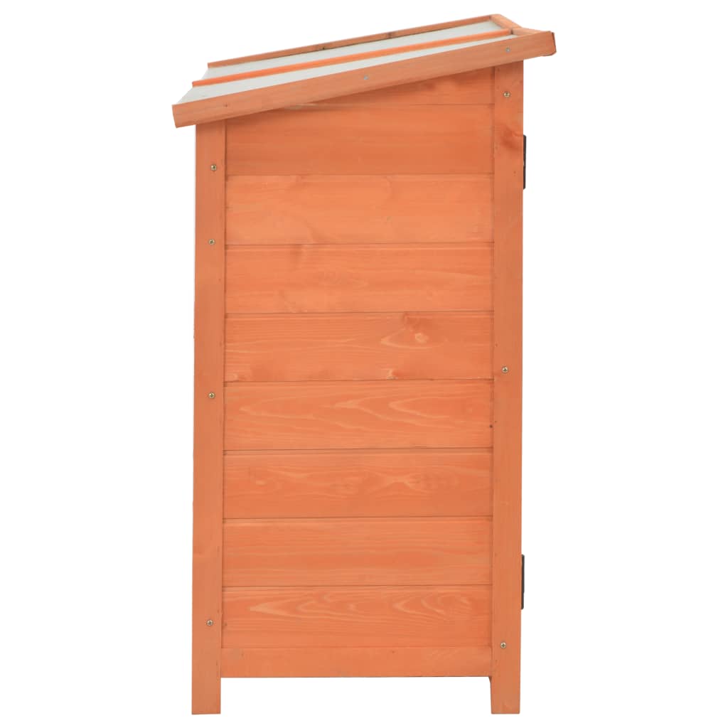 opbevaringsskur til haven 128x42x91 cm træ