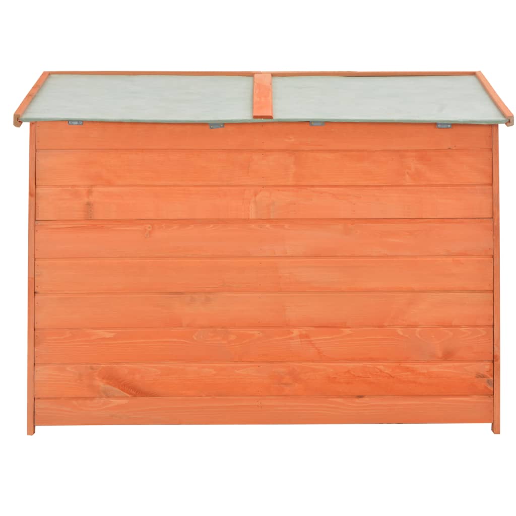 opbevaringsskur til haven 128x42x91 cm træ