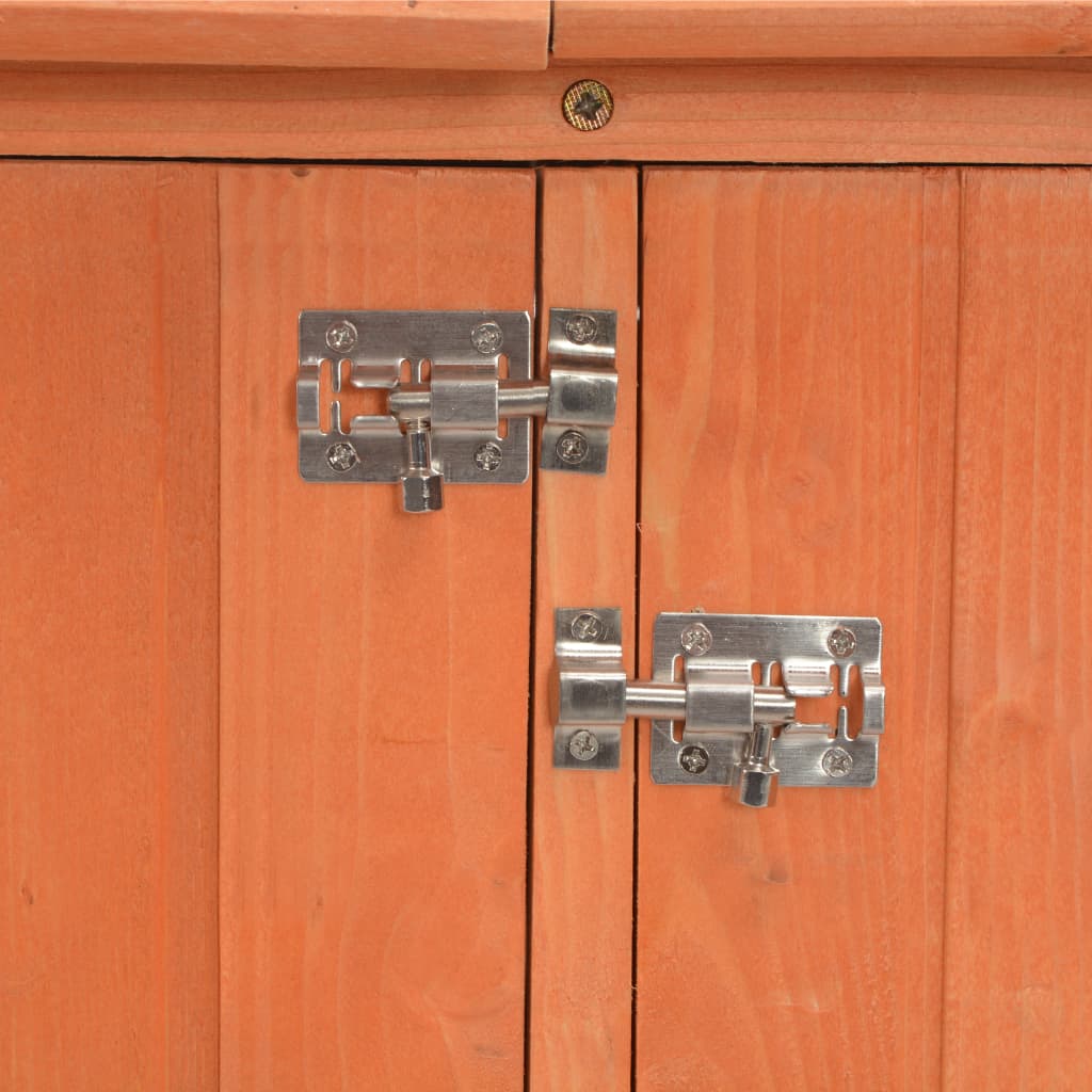 opbevaringsskur til haven 128x42x91 cm træ