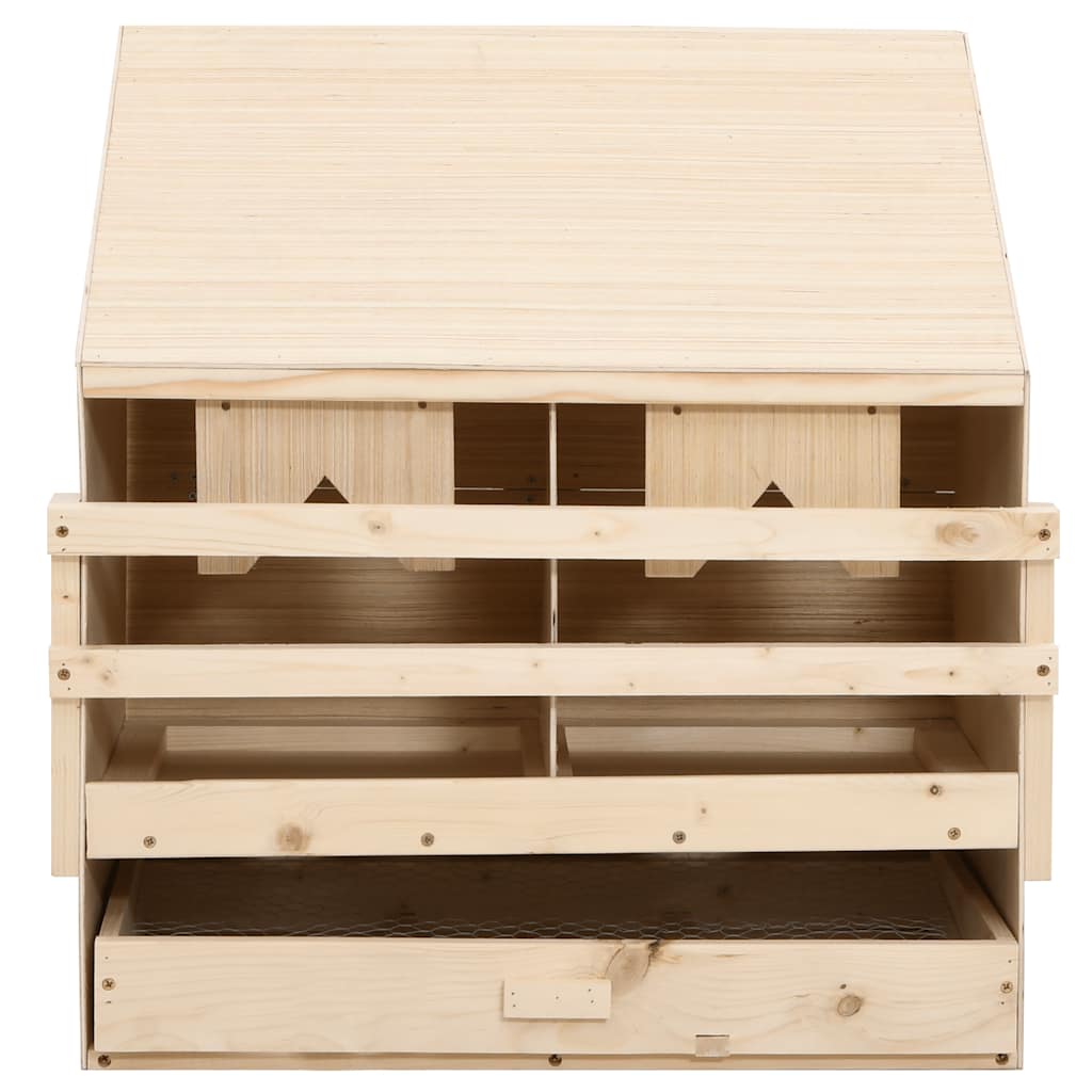 rugekasse 2 rum 63 x 40 x 65 cm massivt fyrretræ
