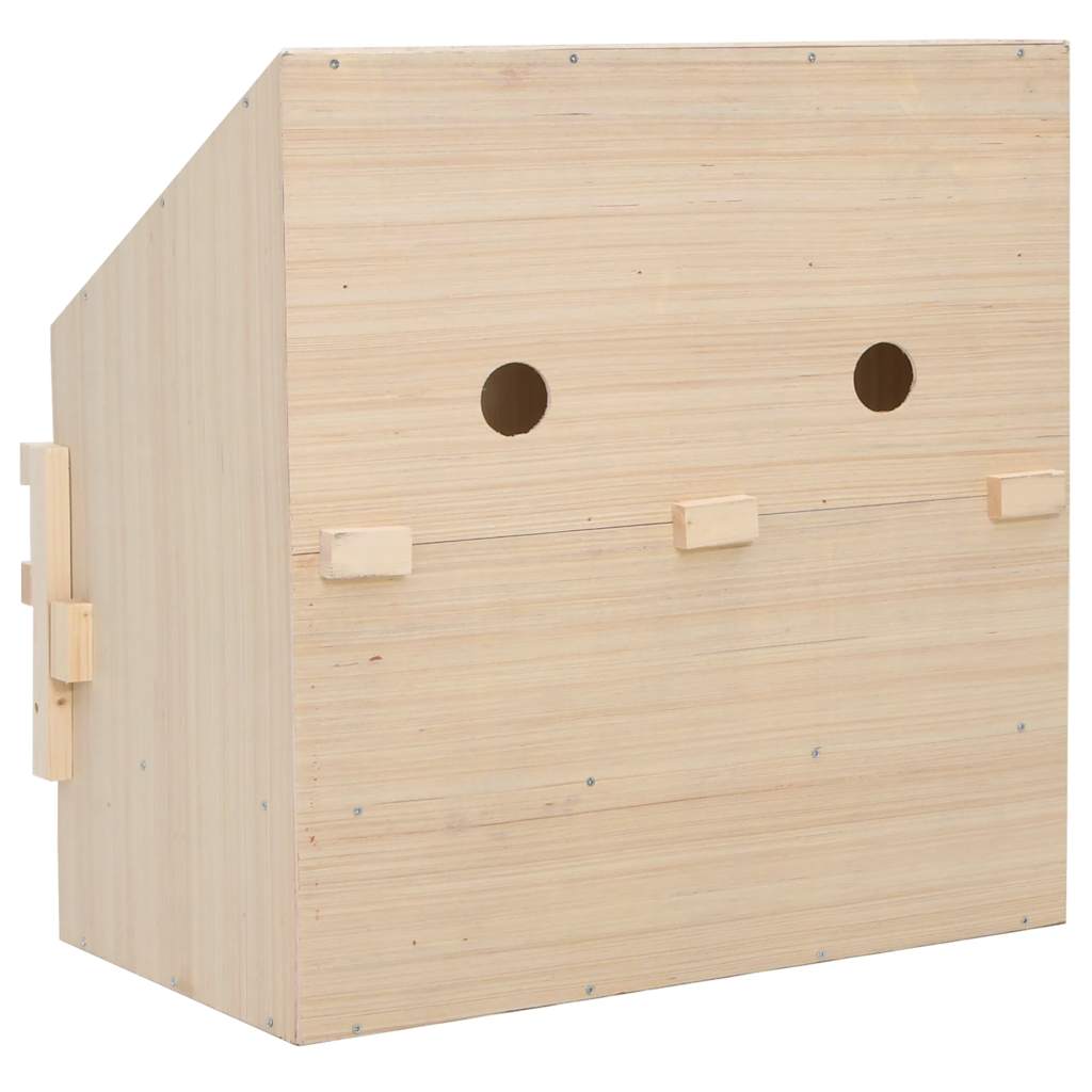 rugekasse 2 rum 63 x 40 x 65 cm massivt fyrretræ