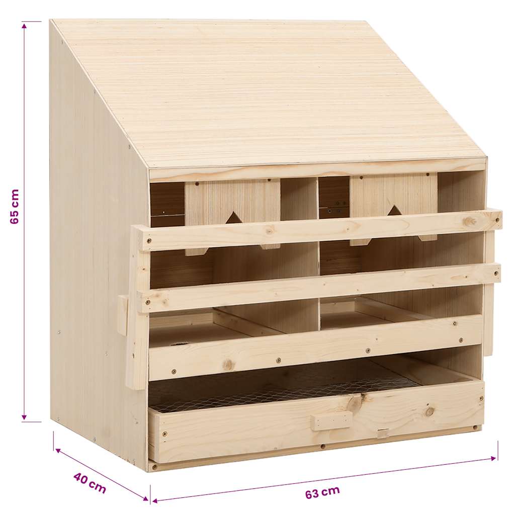 rugekasse 2 rum 63 x 40 x 65 cm massivt fyrretræ