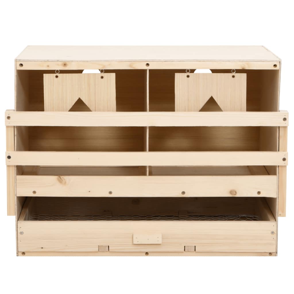 rugekasse 2 rum 63 x 40 x 45 cm massivt fyrretræ