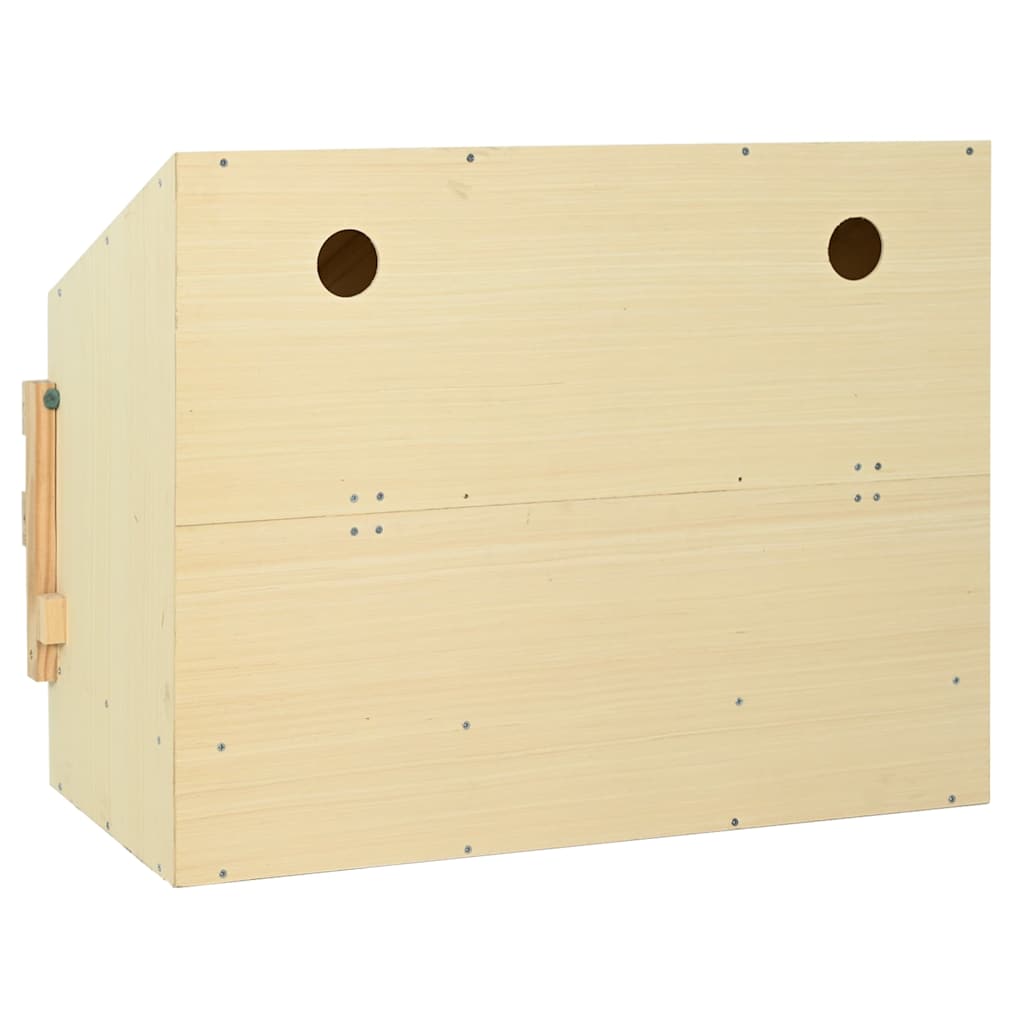 rugekasse 3 rum 93 x 40 x 65 cm massivt fyrretræ